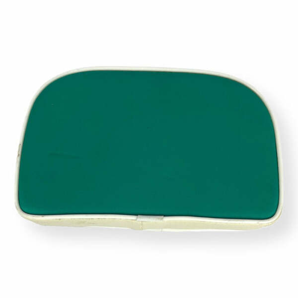 VESPA BACKREST PAD GREEN W/WHITE PIPING